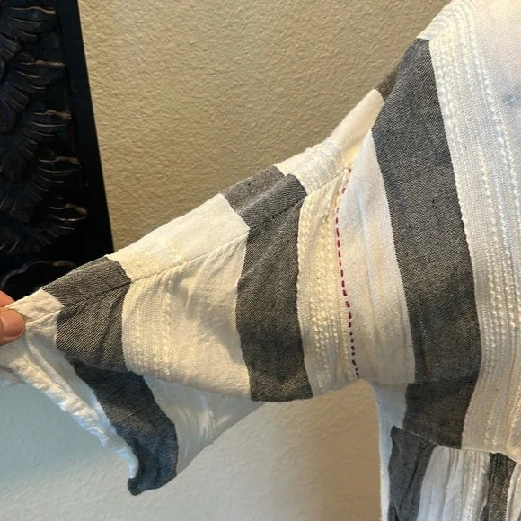 World Market Striped Tunic Dress Coverup - Picture 3 of 6